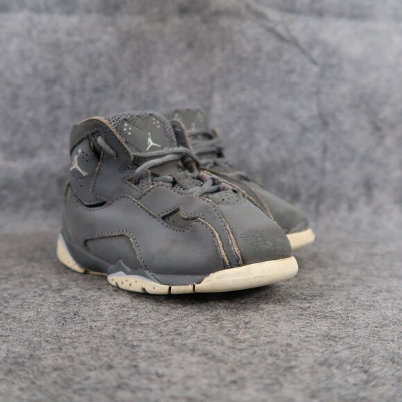 Nike Air Jordan Sneakers True Flight Toddler Baby 7 High Top Basketball Grey Kid - Picture 1 of 13